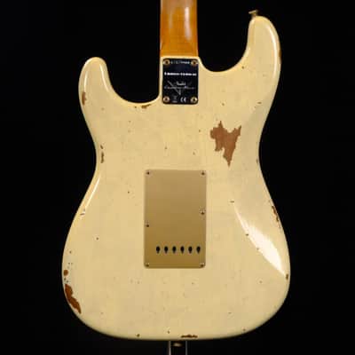 2024 Fender Custom Limited Edition Roasted "Big Head" Stratocaster® Relic® - Aged Vintage White image 2