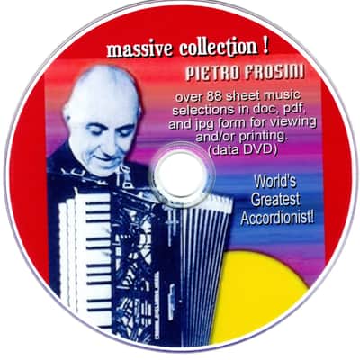 Pietro Frosini Massive Accordion Sheet Music DVD WITH 88 Selections Knocky P{F-1 2026 image 1