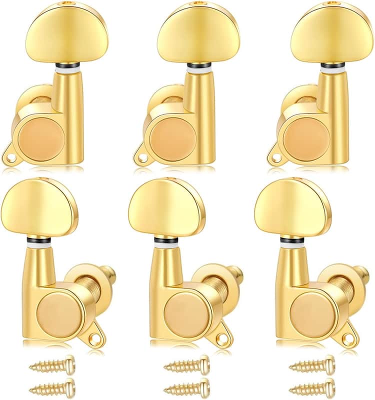 Guitar Tuning Pegs 6 Pcs 3l3r Acoustic Guitar Tuner Guitar Pegs Guitar Parts Guitar Machine Heads Knobs Guitar Replacement Buttons Knobs image 1