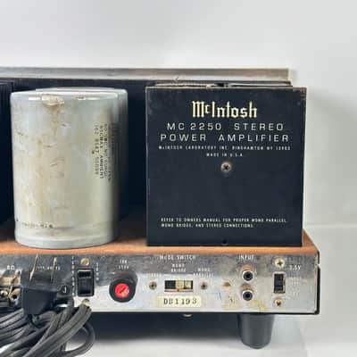 McIntosh MC2250 Stereo Power Amplifier Made in USA image 12
