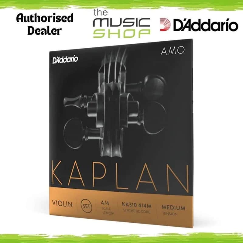 D'Addario Kaplan Amo Violin String Set, 4/4 Scale, Medium Tension - KA310 4/4M image 1