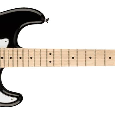 Squier Affinity Series Stratocaster Electric Guitar, with 2-Year Warranty, Black, Maple Fingerboard image 1
