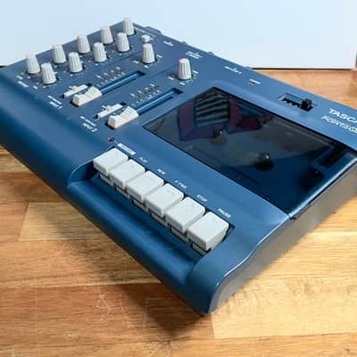 [Excellent] TASCAM Porta 02 Ministudio 4-Track Cassette Recorder - Blue image 4