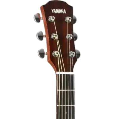 Yamaha Folk Cutaway Acoustic Electic Guitar - Rosewood - Vintage Natural image 9