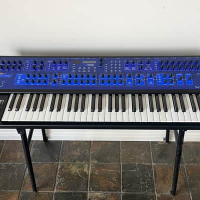 Dave Smith Instruments Poly Evolver 61-Key 4-Voice Polyphonic Synthesizer 2005 - 2011 - Blue with Wood Sides image 12