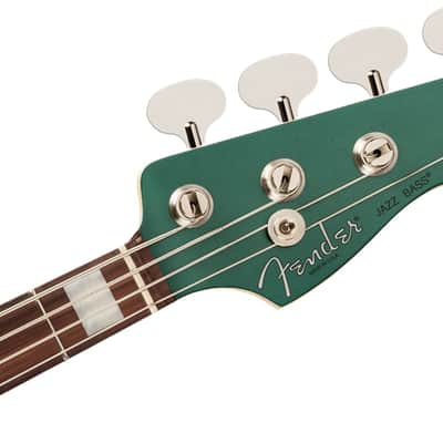 Fender Adam Clayton Jazz Bass. Rosewood FB, Sherwood Green Metallic image 6