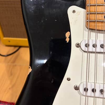 Price to Sell! Stratocaster “1954” replica: Fender American vintage ‘56 ri AVRI body/Klein epic 1954 replica pups/ thick highly figured reliced Musikraft neck/ early 50’s replica pups covers and knobs image 6