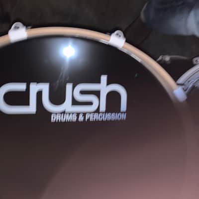 Crush drum set chameleon 5 piece with Evan’s heads! Crush drums 2000’s image 2