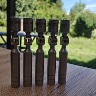 5x MBHO / Sonus Authensis AXIS CS Microphones - Excellent Set with Foam Case + K&M Mounts image 7