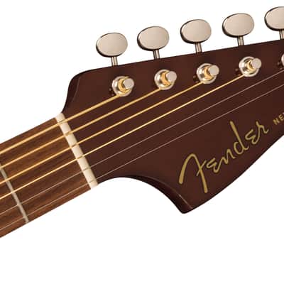 Mint Fender Newporter Player Auditorium Size Acoustic Electric Guitar, Natural image 5