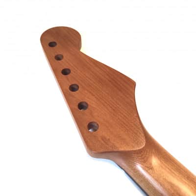 LEFT HANDED 22 frets Satin Nitro varnished Roasted Mapple Strat Neck with rosewo image 8