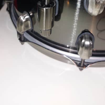 Mapex BPST4651LN Black Panther Machete 14x6.5" Steel Snare Drum 2010s - Brushed Nickel Over Steel - RARE ! image 6