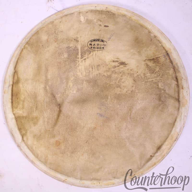Slingerland Radio King 14" Calf Skin Snare/Tom Drum Head Batter/Resonant Vintage image 1