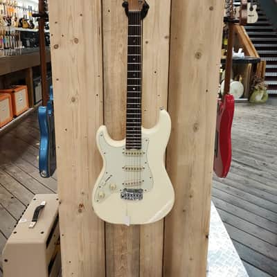 Schecter Traditional Route 66 Saint Louis S/S/S Left Hand Aged White image 5