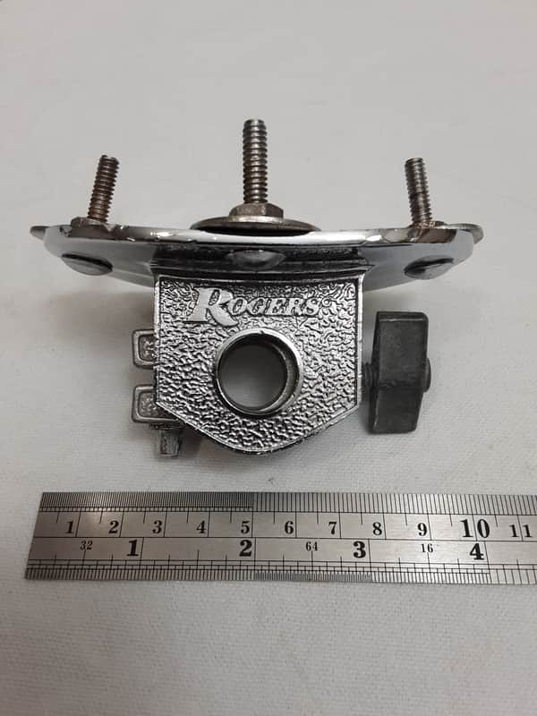 Rogers "Big R" Floor Tom Mount Bracket 1970s  - Chrome image 1
