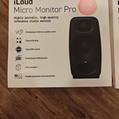 IK Multimedia iLoud Micro Monitor Pro Brand New 2 speakers + ARC mic image 2