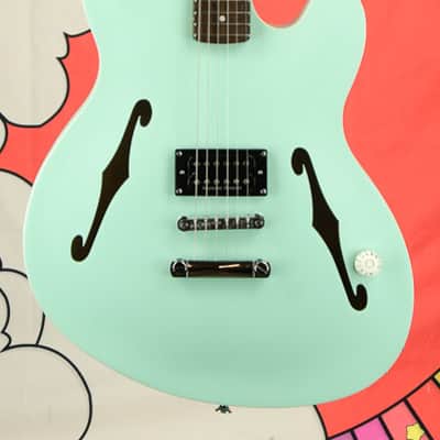 Fender Tom DeLonge Starcaster®, Rosewood Fingerboard, Chrome Hardware, Satin Surf Green image 2