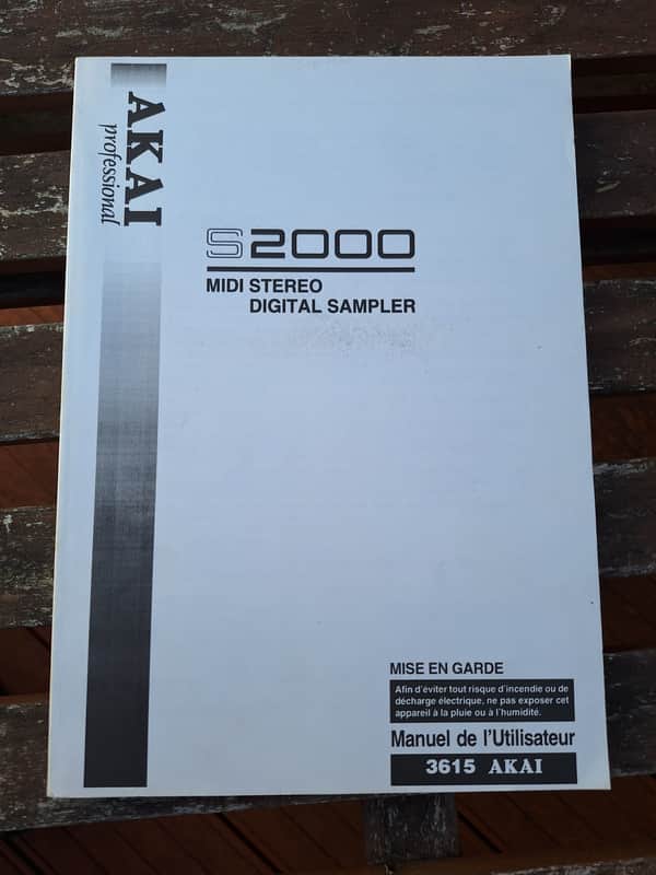Akai S2000 Manuel de l'Utilisateur image 1