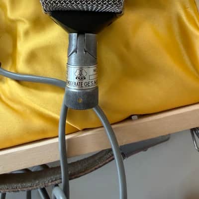 AKG D12 Cardioid Dynamic Microphone 1950s - 1960s - Silver / Black image 4