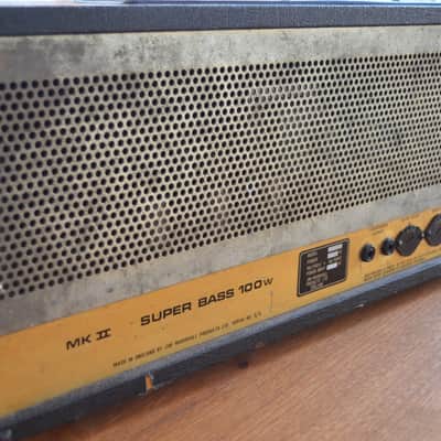 Marshall JCM 800 Bass Series MKII 100-Watt Head 1982 image 9