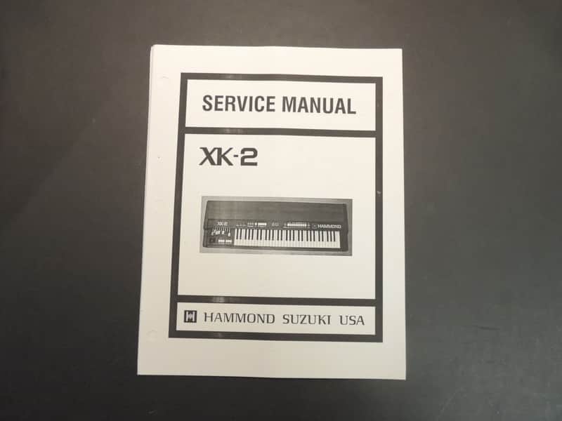 Hammond XK-2 Service Manual [Three Wave Music] image 1