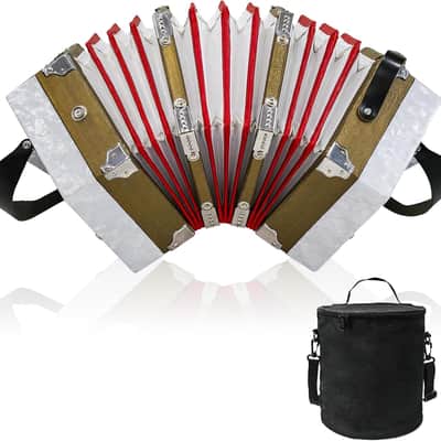 20-key accordion for adults, professional accordion for beginners, adjustable hand straps, instrument accessories image 1