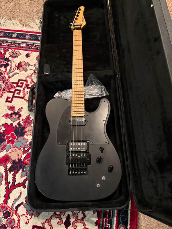 Schecter PT FR-S SLS Elite Evil Twin 2025 - Present - Satin Black image 1