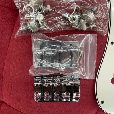 Fender Player Series P Bass Parts Pickguard, 2 Bridges and Pots image 2