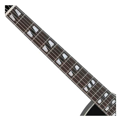Used Ibanez AE170 Acoustic-Electric Guitar - Transparent Black High Gloss image 3