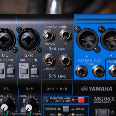 Yamaha MG06X 6-Channel Analog Mixer with Effects & USB Interface image 2