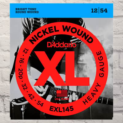 D'Addario EXL145 Heavy Nickel Wound Electric Guitar Strings 12-54 image 1