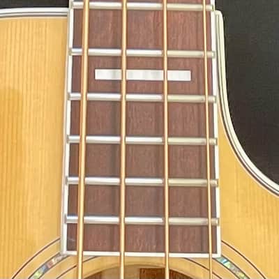 D'Angelico Premier Mott Grand Auditorium Cutaway Acoustic Bass with OHSC and Electronics 2010s - Natural image 3