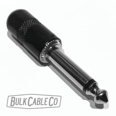 3 FT - Mogami 3082 Speaker Cable - Pancake Right Angle RA to Short Straight Stubby ST 1/4" Connectors - Black Housing / Silver Plug - Amp Head To Cabinet image 8