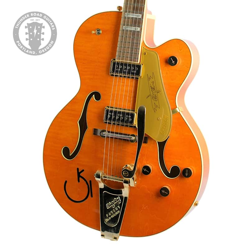 Used 2023 Gretsch G6120T-55 Vintage Select '55 Chet Atkins Hollow Body Western Orange #JT23020594 image 1