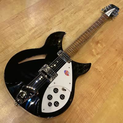 Rickenbacker 330/12 12-String Electric Guitar JetGlo (Black) image 3