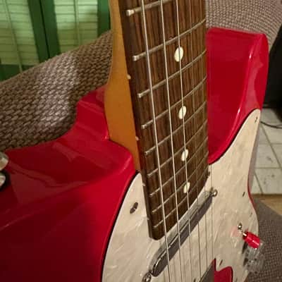Fernandes TE-3 Telecaster Thinline Red modded MIJ Japan image 5