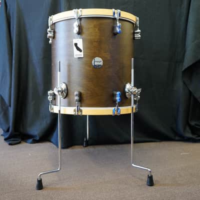 PDP Concept Maple Classic  - Walnut Stain - 16" x 16" Floor Tom w/ Legs image 2