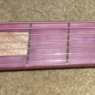 unique stock, "Tree of life"carved spectacular solid purpleheart guitar and bass,ships direct image 7