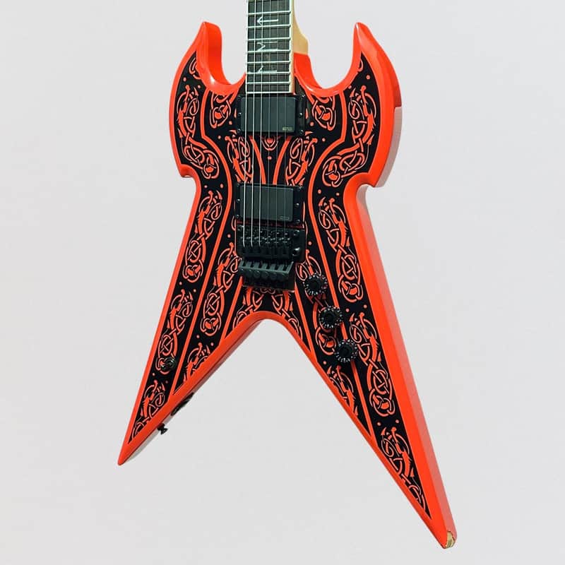 Wylde Audio Warhammer FR Norse Dragon Electric Guitar - Pinstripe