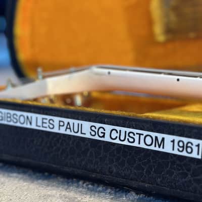 Gibson Les Paul (SG) Custom with Sideways Vibrola 1961- White image 9