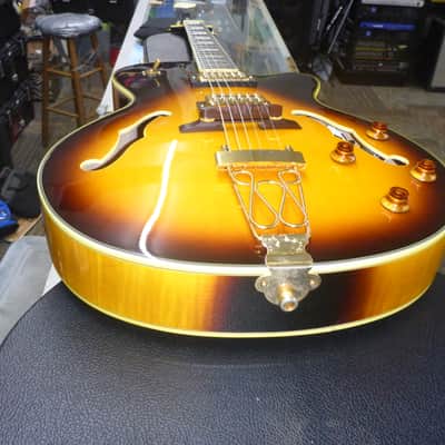 Epiphone Joe Pass Emperor II VS w/Case( Considered 2nd ) : Frets Leveled , Crowned & Dressed 2007 - Vintage Sunburst image 16