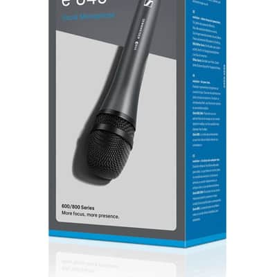 Sennheiser e 845 Dynamic Super-Cardioid Vocal Microphone w Mic Clip & Pouch E845
