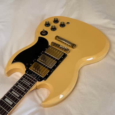 2010 Gibson Epiphone (G-400) SG Les Paul Custom Three Pickup - Made in Korea (MIK) - Antique Ivory - Free Pro Setup image 6