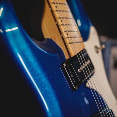 Mosrite The Nokie 1992 - Blue sparkle image 15