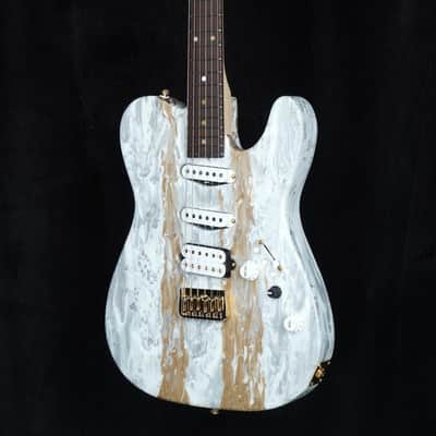 James Tyler Custom Tylerbastar Dann Huff HD-X Spec Hardtail - White Shmear image 4