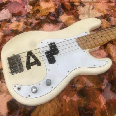 Fender Precision , Ex Saxon , Steve Dawson 1990s White image 2