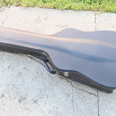 Yamaha 1980s 1990s Vintage Japanese Hardshell Hard-shell Hard Case Acoustic Dreadnaught Guitar Case Green Lining D18 D 28 MIJ Clones Classical Red Label FG Parlor Nippon Gakki FIts 44 1/2 x 16 1/2 x 4 to 5 image 2