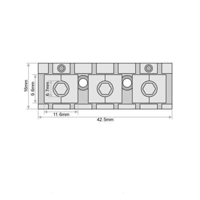 Floyd Rose Style Chrome Locking 42.5mm Nut w/Adjustable Shim Kit Helps eliminate fret buzz image 7