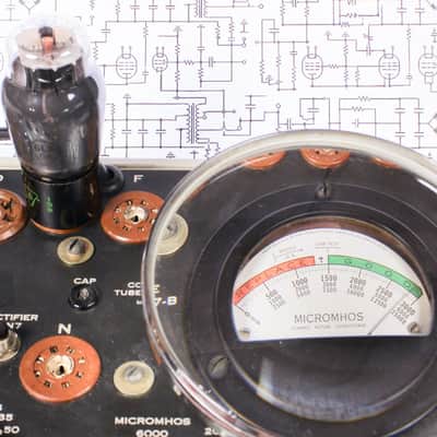 Sylvania 6L6GA Power Tube USA Black Plate D-Getter image 2