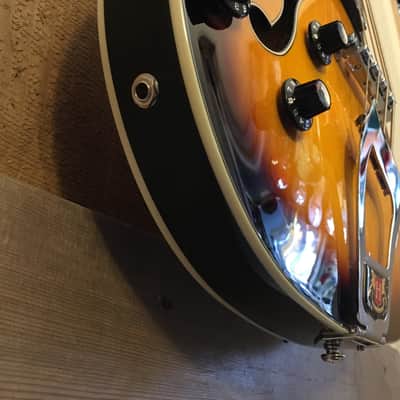 Hagstrom Viking Left Handed Semi Hollow Bass Guitar Tobacco Sunburst Lefty image 11